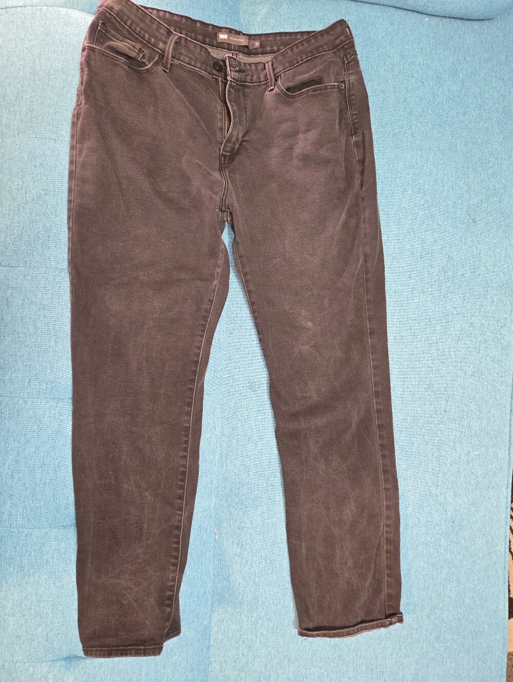 SIGNATURE BY LEVI STRAUSS BLACK MID RISE SKINNY JEANS IN US WOMEN'S Size 16